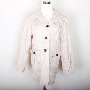 Green With Envy Trench Coat Women's XL Tan
